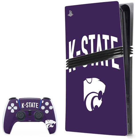 Kansas State University K-State Logo PS5 Pro Bundle Skin