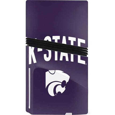 Kansas State University K-State Logo PS5 Pro Disk Bundle Skin