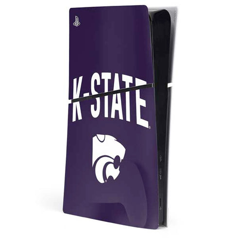 Kansas State University K-State Logo PS5 Slim Digital Edition Console Skin