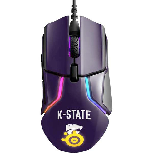 Kansas State University K-State Logo SteelSeries Rival 600 Gaming Mouse Skin