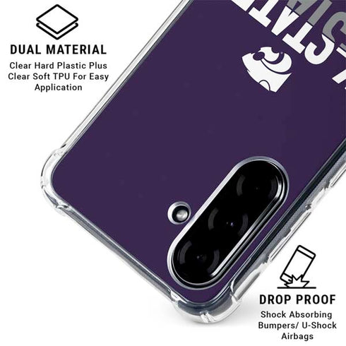 Kansas State University K-State Wildcats Gradient Galaxy A36 5G Clear Case