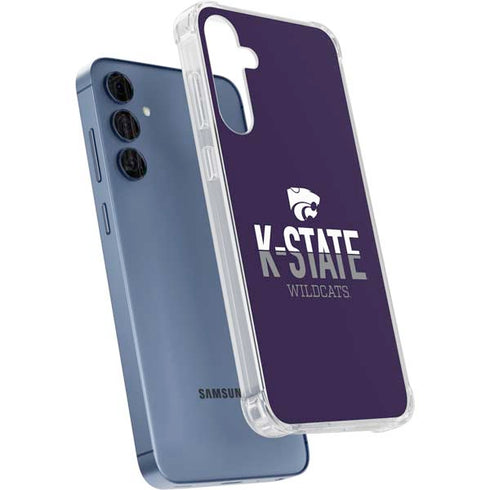 Kansas State University K-State Wildcats Gradient Galaxy A55 5G Clear Case