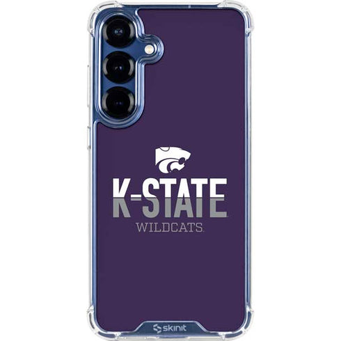 Kansas State University K-State Wildcats Gradient Galaxy S25 Clear Case