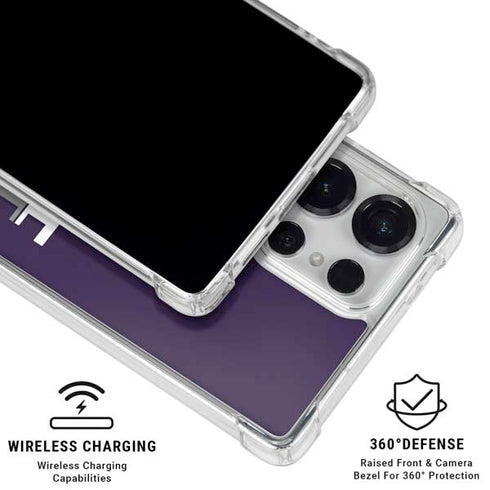 Kansas State University K-State Wildcats Gradient Galaxy S25 Ultra Clear Case