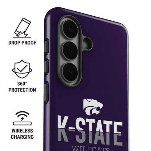 Kansas State University K-State Wildcats Gradient Galaxy S26 Plus Impact Case