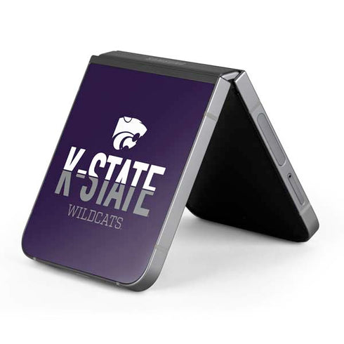 Kansas State University K-State Wildcats Gradient Galaxy Z Flip6 Skin