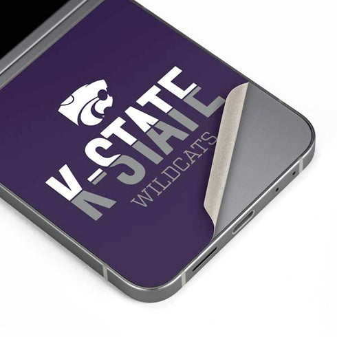 Kansas State University K-State Wildcats Gradient Galaxy Z Flip6 Skin