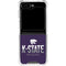 Kansas State University K-State Wildcats Gradient Galaxy Z Flip6 Clear Case