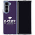 Kansas State University K-State Wildcats Gradient Galaxy Z Fold5 5G Clear Case