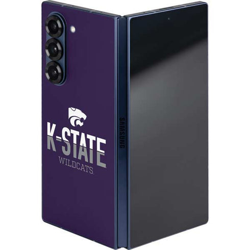 Kansas State University K-State Wildcats Gradient Galaxy Z Fold6 Skin
