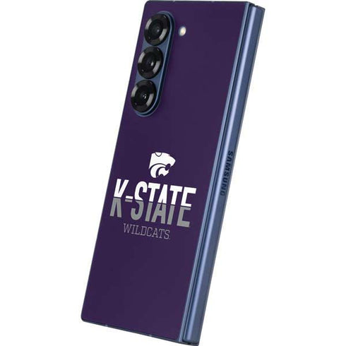 Kansas State University K-State Wildcats Gradient Galaxy Z Fold6 Skin