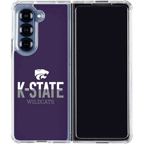 Kansas State University K-State Wildcats Gradient Galaxy Z Fold7 Clear Case