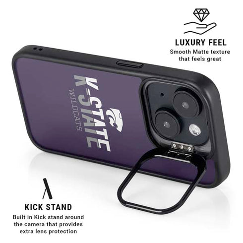 Kansas State University K-State Wildcats Gradient iPhone 14 Plus Kickstand Case