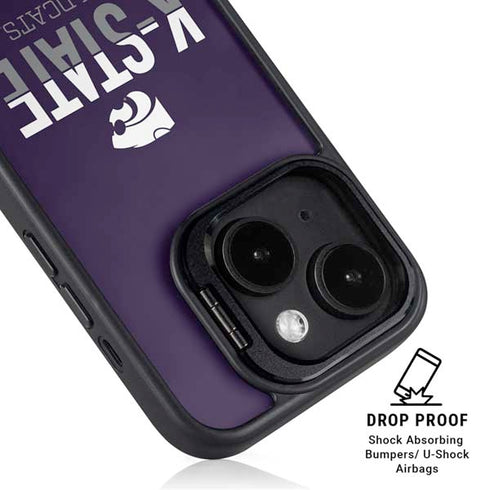 Kansas State University K-State Wildcats Gradient iPhone 14 Plus Kickstand Case