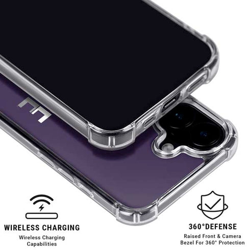 Kansas State University K-State Wildcats Gradient iPhone 16 Clear Case