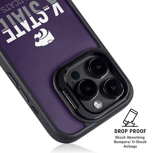 Kansas State University K-State Wildcats Gradient iPhone 16 Pro Kickstand Case