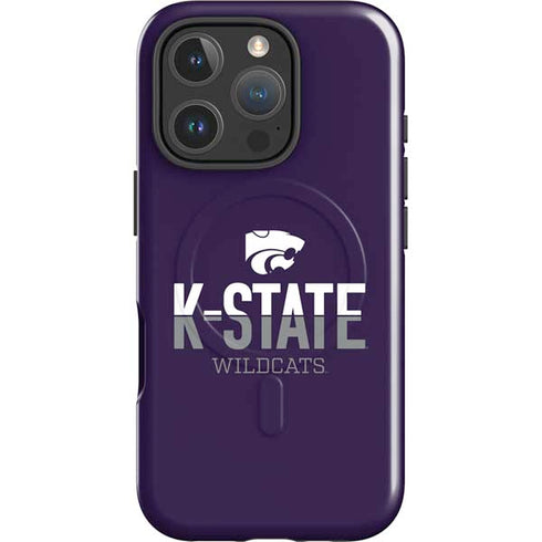 Kansas State University K-State Wildcats Gradient iPhone 16 Pro Magsafe Impact Case