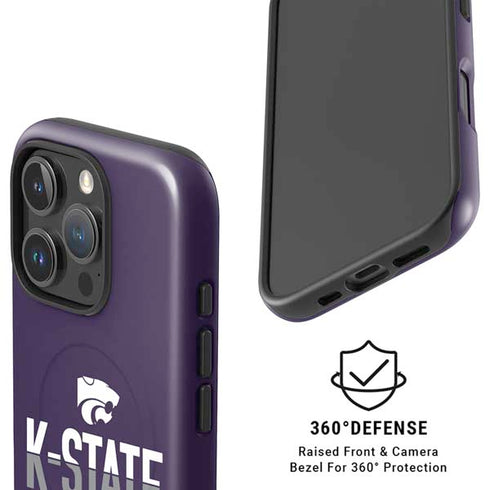 Kansas State University K-State Wildcats Gradient iPhone 16 Pro Magsafe Impact Case
