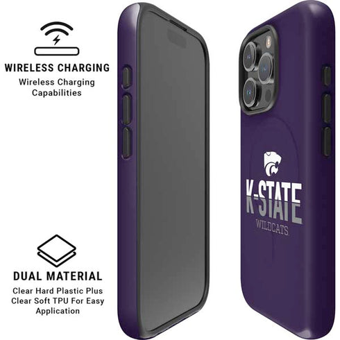 Kansas State University K-State Wildcats Gradient iPhone 16 Pro Max Magsafe Impact Case