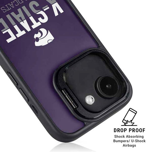 Kansas State University K-State Wildcats Gradient iPhone 16e Kickstand Case