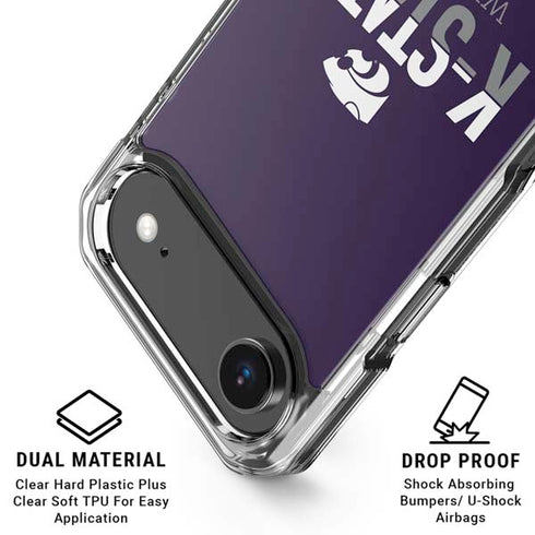 Kansas State University K-State Wildcats Gradient iPhone 17 Air Clear Case
