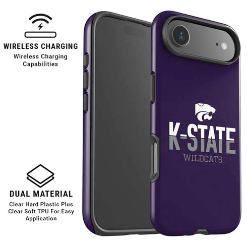 Kansas State University K-State Wildcats Gradient iPhone 17 Air Magsafe Impact Case