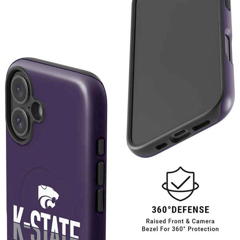 Kansas State University K-State Wildcats Gradient iPhone 17 Magsafe Impact Case