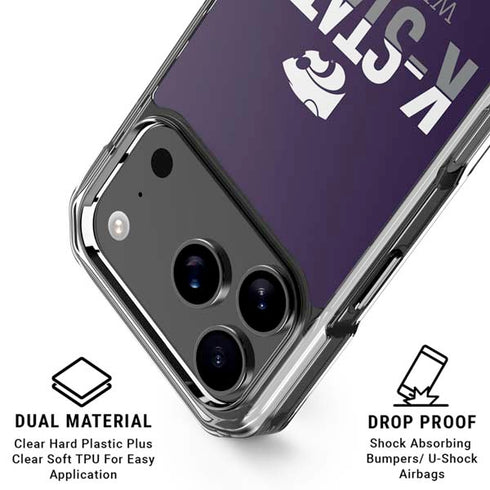 Kansas State University K-State Wildcats Gradient iPhone 17 Pro MagSafe Case
