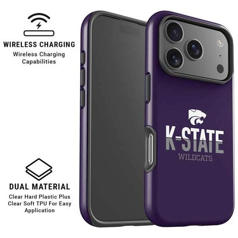 Kansas State University K-State Wildcats Gradient iPhone 17 Pro Magsafe Impact Case