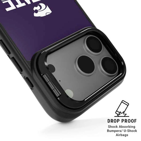 Kansas State University K-State Wildcats Gradient iPhone 17 Pro Max Kickstand Case