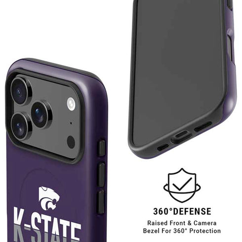 Kansas State University K-State Wildcats Gradient iPhone 17 Pro Max Magsafe Impact Case