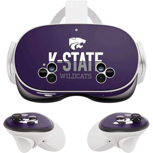Kansas State University K-State Wildcats Gradient Meta Quest 3S Skin