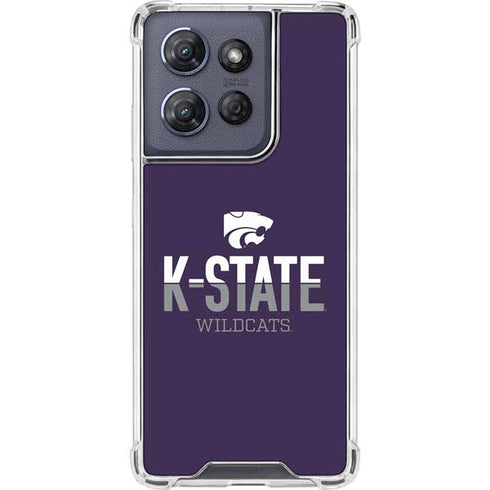 Kansas State University K-State Wildcats Gradient Moto G 5G (2025) Clear Case