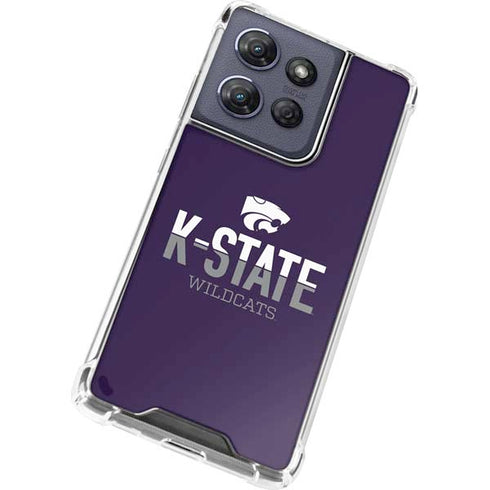 Kansas State University K-State Wildcats Gradient Moto G 5G (2025) Clear Case