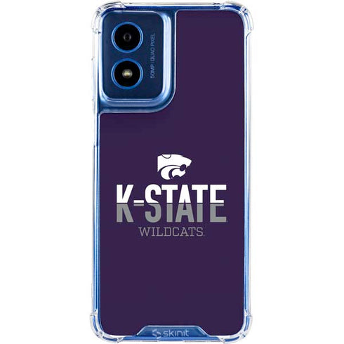Kansas State University K-State Wildcats Gradient Moto G 5G (2024) Clear Case