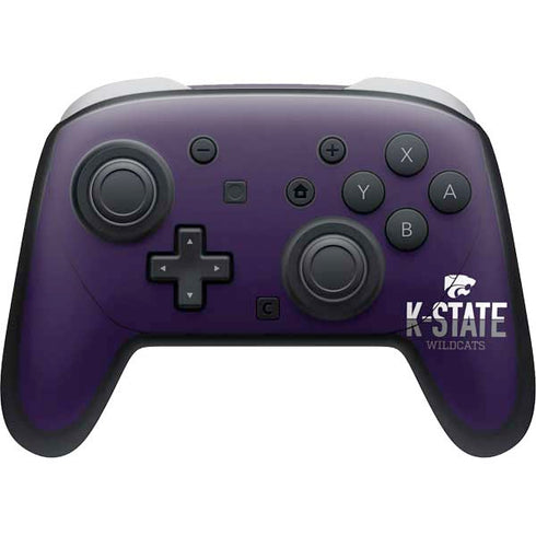 Kansas State University K-State Wildcats Gradient Nintendo Switch 2 (2025) Pro Controller Skin