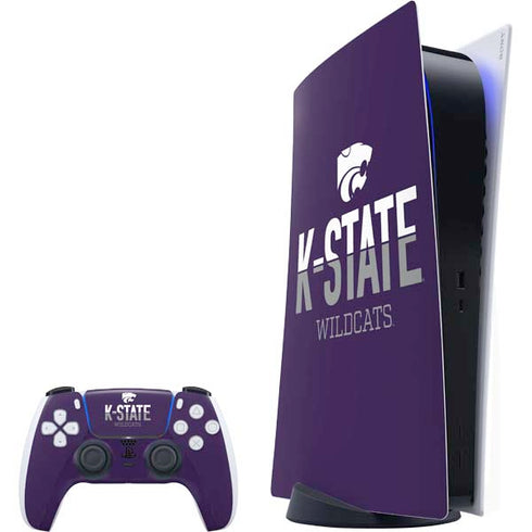 Kansas State University K-State Wildcats Gradient PlayStation PS5 Skins