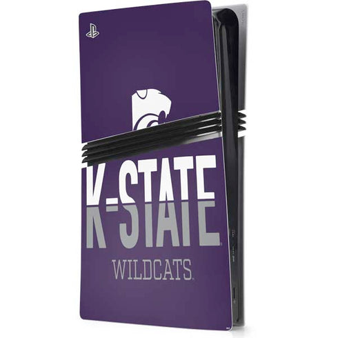 Kansas State University K-State Wildcats Gradient PS5 Pro Console Skin