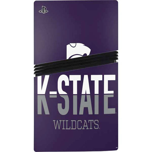 Kansas State University K-State Wildcats Gradient PS5 Pro Disk Bundle Skin