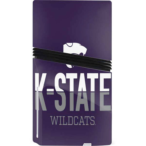 Kansas State University K-State Wildcats Gradient PS5 Pro Disk Bundle Skin