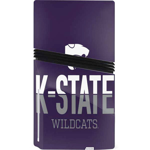 Kansas State University K-State Wildcats Gradient PS5 Pro Disk Console Skin