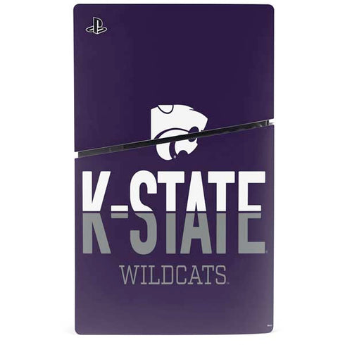 Kansas State University K-State Wildcats Gradient PS5 Slim Digital Edition Console Skin