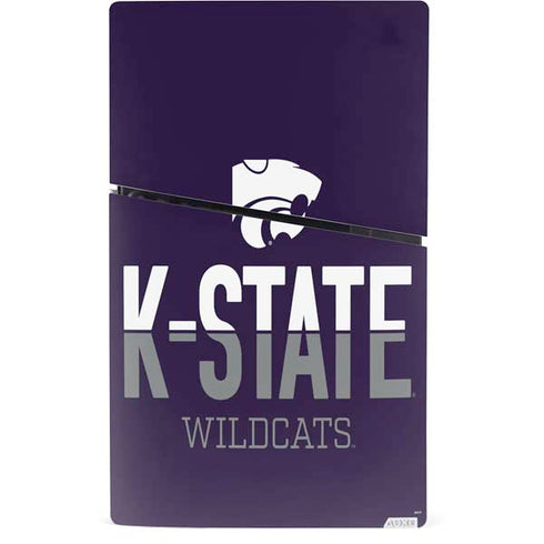 Kansas State University K-State Wildcats Gradient PS5 Slim Digital Edition Console Skin