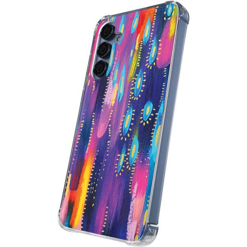 Kaleidoscope Brush Stroke by Etta Vee Galaxy A35 5G Clear Case