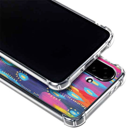 Kaleidoscope Brush Stroke by Etta Vee Galaxy A36 5G Clear Case