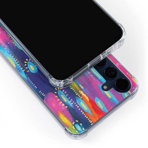 Kaleidoscope Brush Stroke by Etta Vee Galaxy A55 5G Clear Case