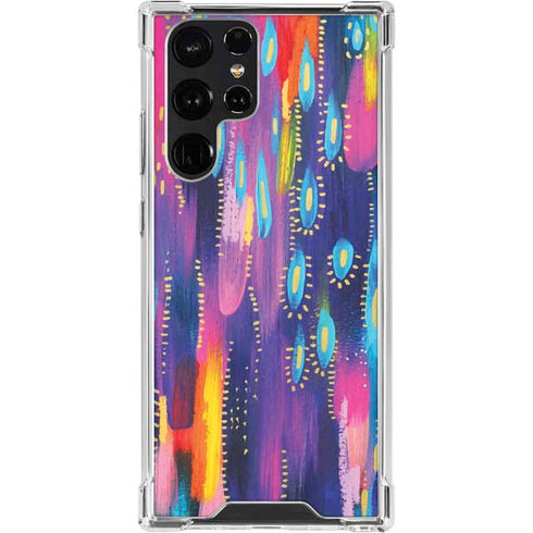 Kaleidoscope Brush Stroke by Etta Vee Galaxy S23 Ultra Clear Case