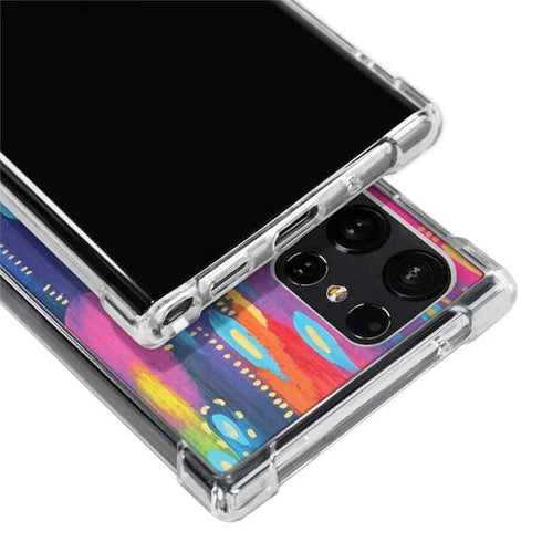Kaleidoscope Brush Stroke by Etta Vee Galaxy S23 Ultra Clear Case