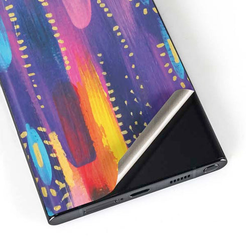 Kaleidoscope Brush Stroke by Etta Vee Galaxy Skins