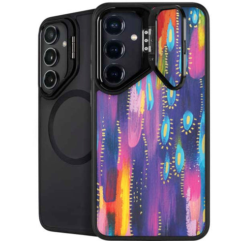 Kaleidoscope Brush Stroke by Etta Vee Galaxy S25 Kickstand Case